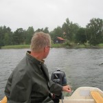På en något mindre båt i Båven