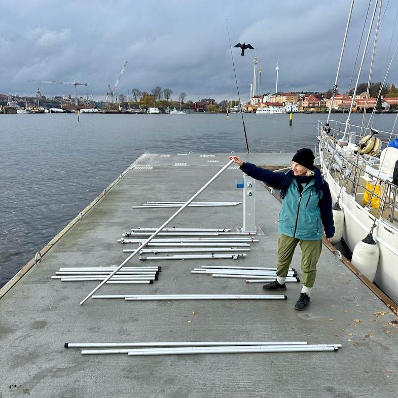 Rörigt med Gröna Lund i bakgrunden